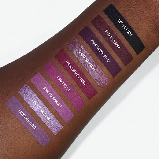 Aromi Matte Liquid Lipstick | Black Plum, Dark Lip Color, Vegan, Cruelty-free, Long-lasting, Opaque, Waterproof, Gluten Free (Gothic Plum)
