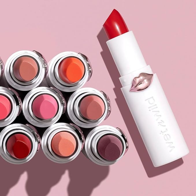 wet n wild Mega Last High-Shine Lipstick Lip Color, Infused with Seed Oils For a Nourishing High-Shine, Buildable & Blendable Creamy Color, Cruelty-Free & Vegan - Pinky Ring