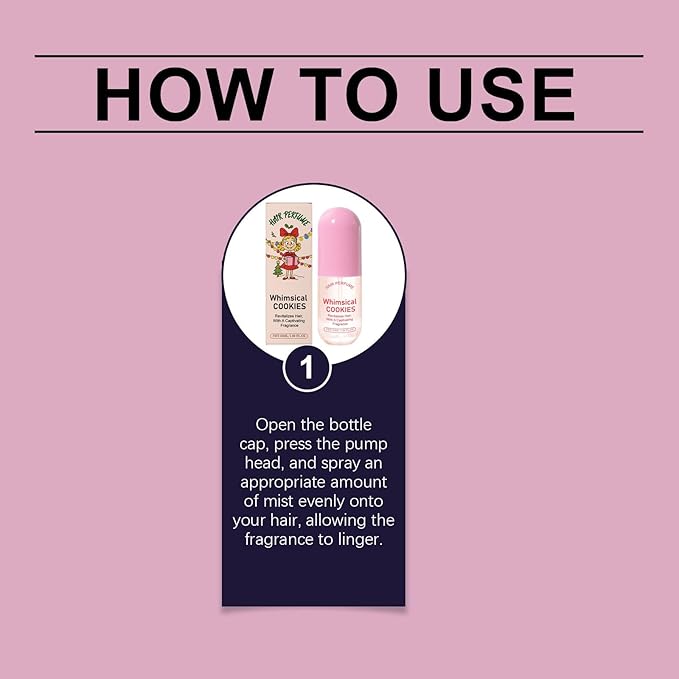 Hair Perfume for Women - Gentle Daily Hair & Body Mist, Natural and Elegant Fragrance Spray for Hair & Skin, Long-Lasting Hair Scent, Portable Hair Perfume Mist, 50mL/1.69 Fl Oz