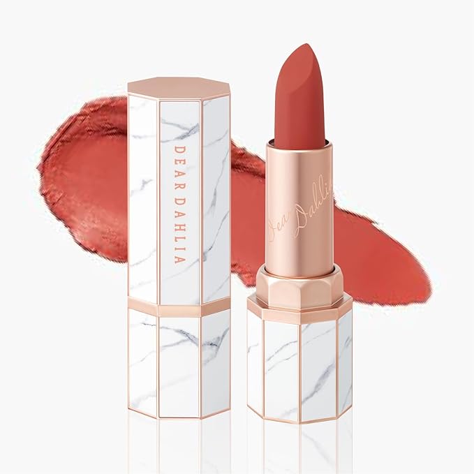 DEAR DAHLIA Lip Paradise Effortless Matte Lipstick (Taylor) - Wightness & Silky Matte Lipstick with Long-Lasting and High-Pigment Color, Dahlia Petal Tip for Easy Use. Vegan & Cruelty-Free. 0.11 oz