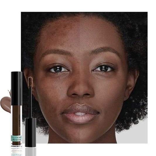 Liquid Concealer Makeup, Natural Coverage for Older Women, Under Eye Brightener Full Coverage Concealer for Dark Circles, Lightweight, Covers Oil-Free, Vegan & Cruelty-Free, 10 Deep
