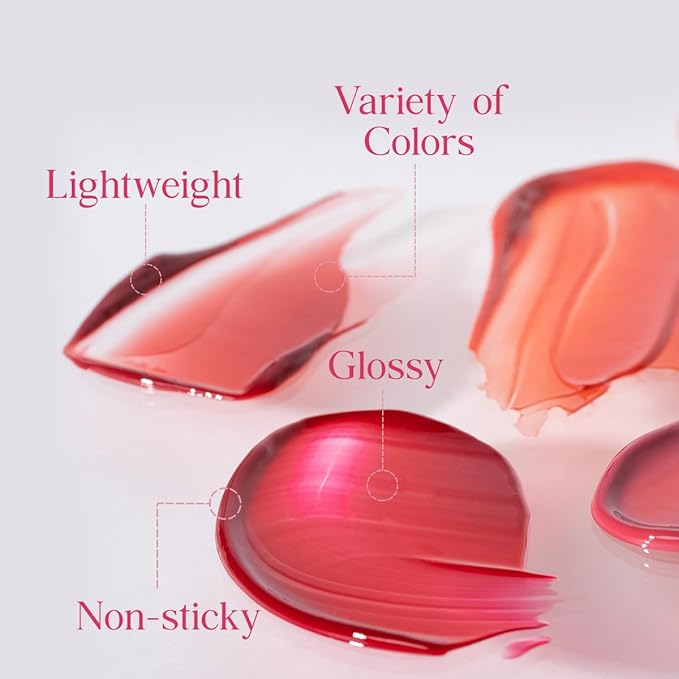 CLIO CRYSTAL GLAM TINT (019 BABY APPLE), Glossy Finish, Lightweight, Weightless, Buildable, Glass-Like, Smoothing, Long-Lasting, Vivid, Transparent, Shiny, Moisturizing Lip Stain, Korean Lip Tint