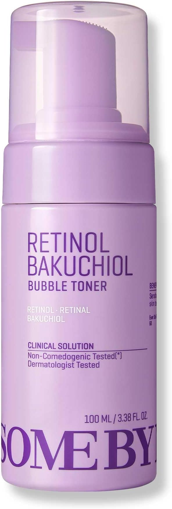 SOME BY MI Retinol Bakuchiol Bubble Toner – 3.4oz, 100ml – Korean Retinol Face Toner for Glass Skin – Hydration, Radiance & Calming Care with Hyaluronic Acid, Centella & Niacinamide – Korean Skin Care