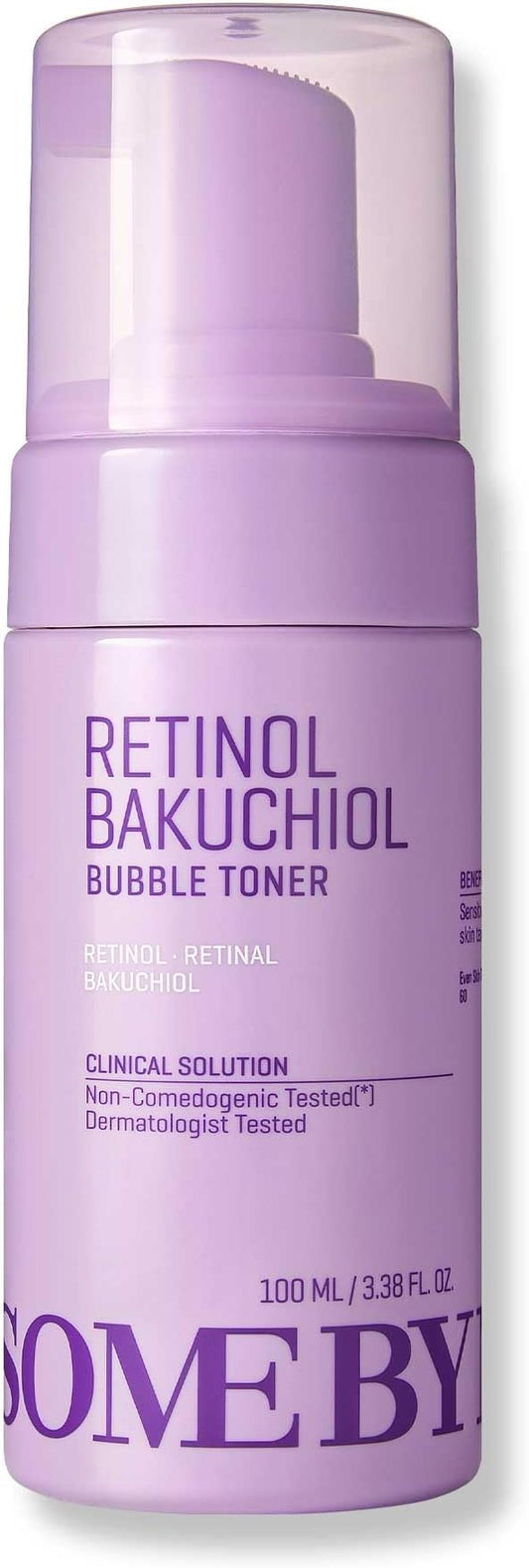 SOME BY MI Retinol Bakuchiol Bubble Toner – 3.4oz, 100ml – Korean Retinol Face Toner for Glass Skin – Hydration, Radiance & Calming Care with Hyaluronic Acid, Centella & Niacinamide – Korean Skin Care