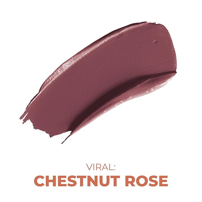 Beauty For Real Be Seen Weightless Liquid Lipstick, Viral - Chestnut Rose - Matte, Full-Coverage, Longwear Color - Non-Drying Formula with Jojoba & Avocado Oils - Cruelty Free