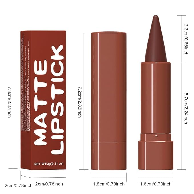 Matte Lip Crayon Lip Liner and Lipstick Combo Sets, Wine Gradient Matte Lip Bar And Lip Liner Set, Contour Gradual Ombre Effect Lip Pencil For Old Women, Long Lasting Waterproof Smudge Proof