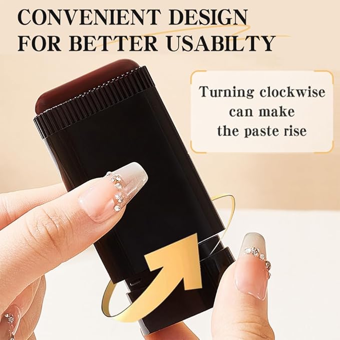 2Pack Root-Touch-Up Hair Color Stick & Comb – Instant Waterproof Black Dye for Gray Coverage, Portable 2-in-1 Cream Formula, Sweat-Proof, Travel-Friendly Dye Pen for Women & Men (01#Black)