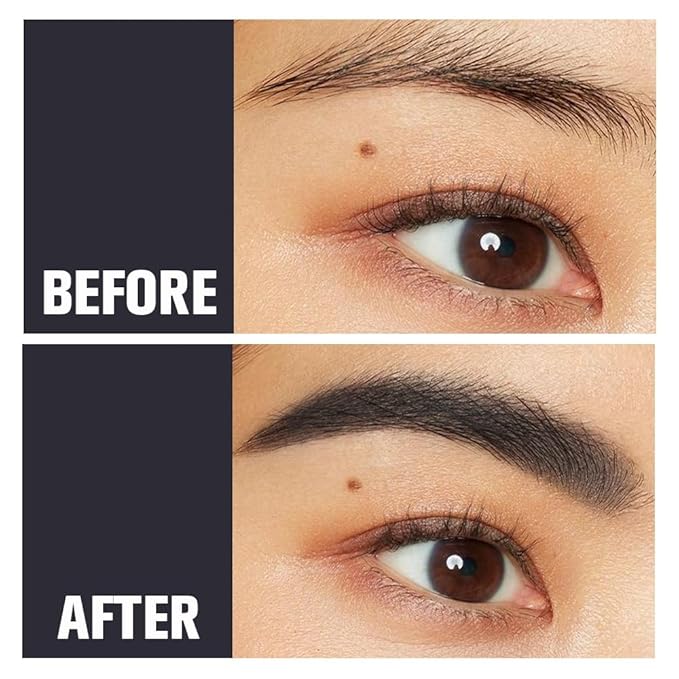 12Pcs Long Eyebrow Pencils Set - Gray Natural Look, for Eyebrows & Eyeliner, Waterproof & Sweat-Proof Wooden Hard-Core Brow Pencil with Sharpener, Long Lasting Makeup Kit for Beginners 101#