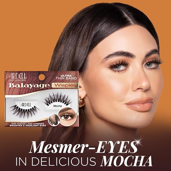 Ardell Balayage Wispies Mocha False Eyelashes, 1 Pair