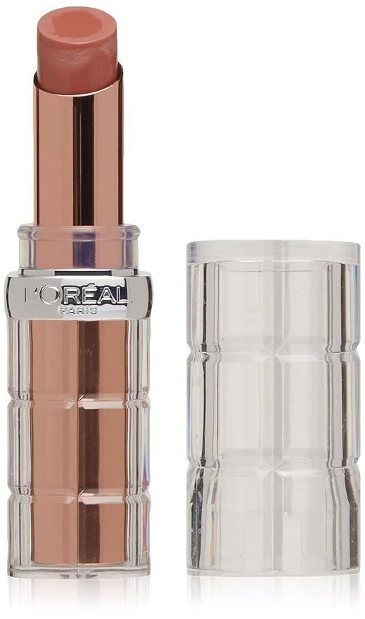 L'Oreal Paris Makeup Colour Riche Plump and Shine Lipstick, for Glossy, Radiant, Visibly Fuller Lips with an All-Day Moisturized Feel, Coconut Plump, 0.1 oz.