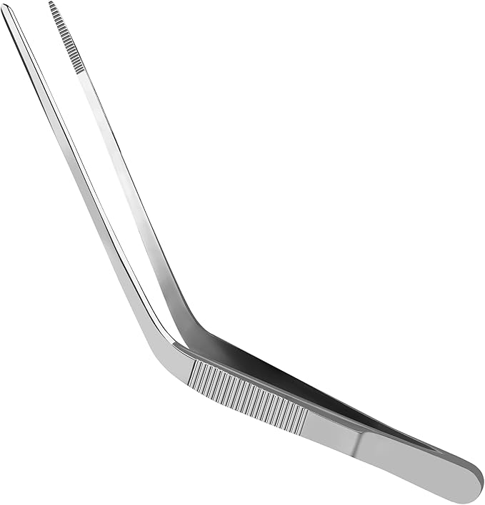Luca Ear Adson Bayonet Shape Tweezer Forceps Stainless Steel (Dressing Luca Ear, 5")