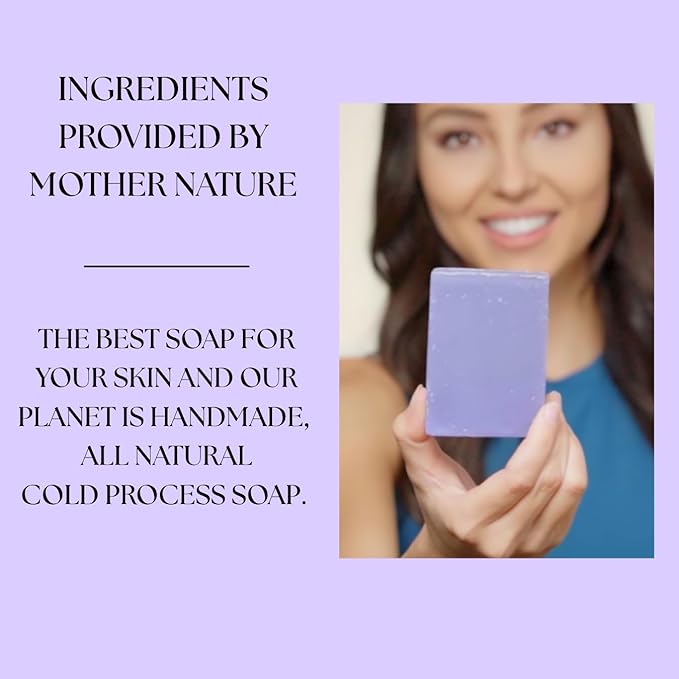 Aspen Kay Naturals Lavender and Goats Milk Soap Bar. Natural Lavender Soap with Organic Shea Butter & Pure Essential Oils. Gentle for Face and Body. For Men, Women & Teens. Handmade in USA. (2 pack)