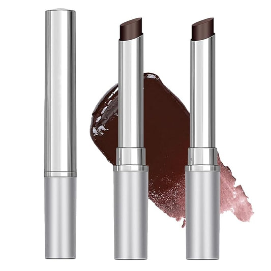 2PCS Hydrating Honey Lipstick，Black Sheer Tinted Lip Balm for All Skin Tones, Moisturizing Nourishing Formula with Natural Black Cherry Tint