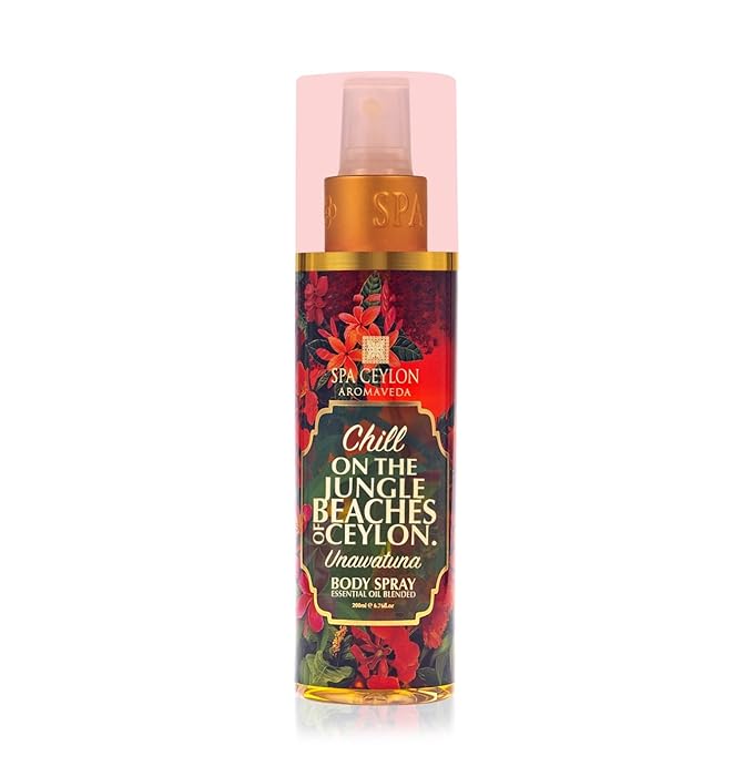 SPA CEYLON Unawatuna Body Spray | Women's Fragrance Spray | Floral and Fruity | Refreshing Beach Summer Fragrance | 200ml