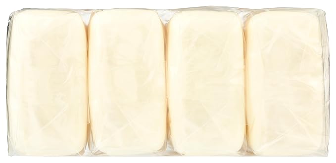 A LA MAISON Unscented Natural Goat Milk Bar Soap - Triple French Milled Unscented Natural Moisturizing Hand Soap Bar (4 Bars of Soap, 3.5 oz)