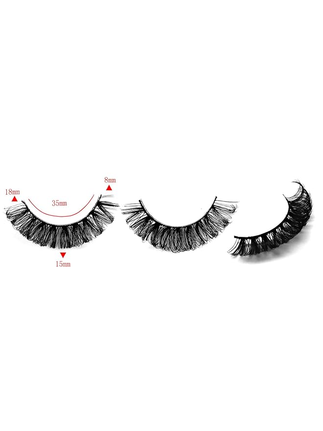 14 Pairs Wispy Mink Lashes Fluffy Eye Lashes Natural Look 5D Volume Fake Eyelashes Pack 3D42 by BTLLSSH