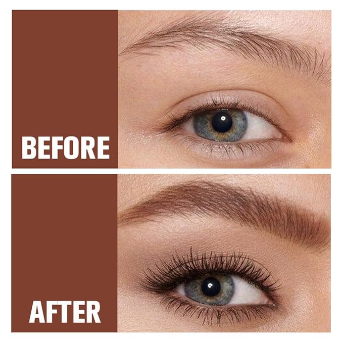 6Pcs Long Eyebrow Pencils Set, Dark Brown Natural Look, for Eyebrows & Eyeliner, Waterproof & Sweat-Proof Wooden Hard-Core Brow Pencil with Sharpener,Long Lasting Makeup Kit for Beginners 105#