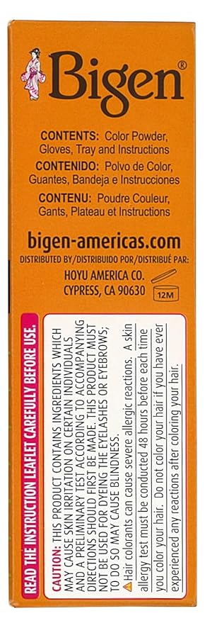 Bigen Permanent Powder Hair Color 48 Dark Chestnut 1 ea (Pack of 12)