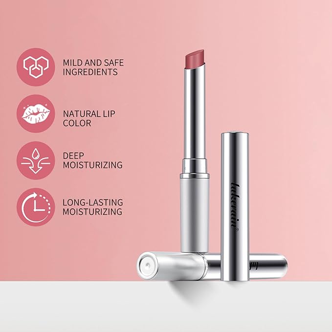 URQT Pink Honey Lipstick Tinted Lip Balm – Moisturizing Sheer Lip with Natural Shine, Hydrating & Lightweight Lip Tint, Long-Lasting Dark Cherry Tinted Balm Lip Stain (Pink Honey)