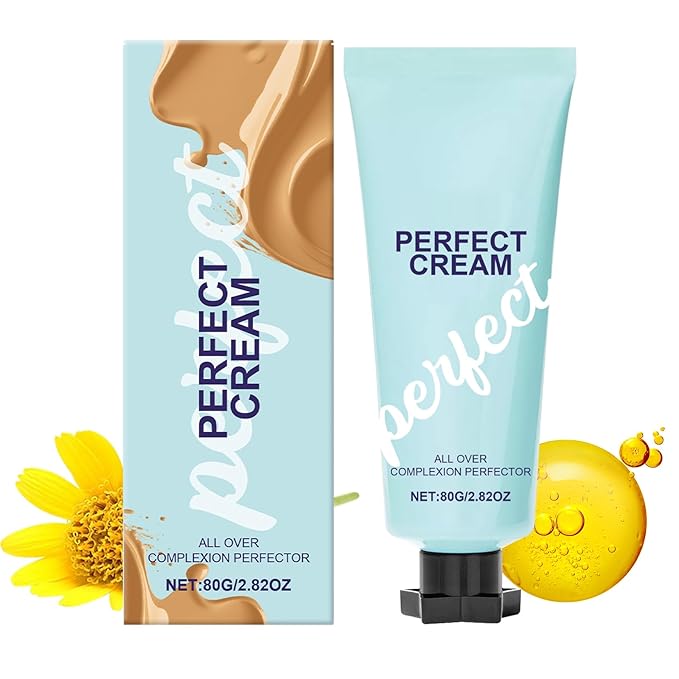 CC Cream All-Over Complexion Perfector, Long-Lasting Foundation, Face & Body Coverage Perfector, Full Coverage Concealer Cream, 2.82 Oz (Medium Color)