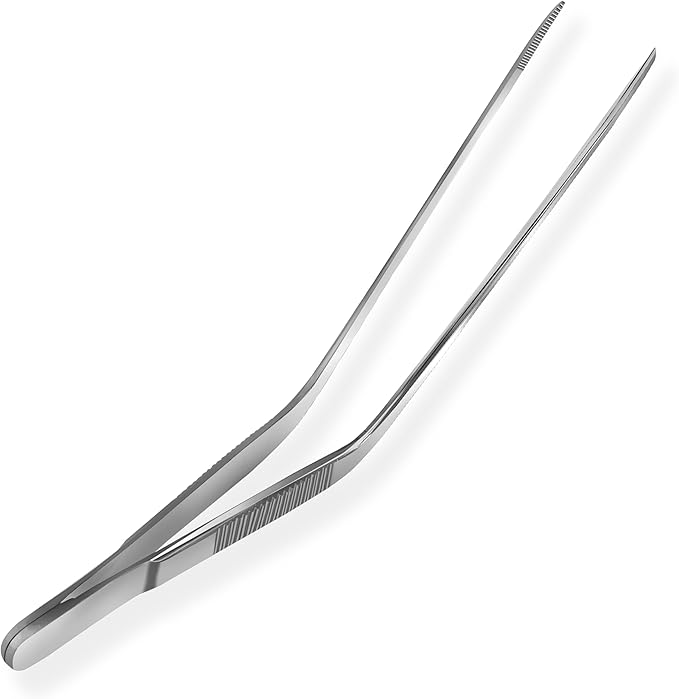 Luca Ear Adson Bayonet Shape Tweezer Forceps Stainless Steel (Dressing Luca Ear, 5")