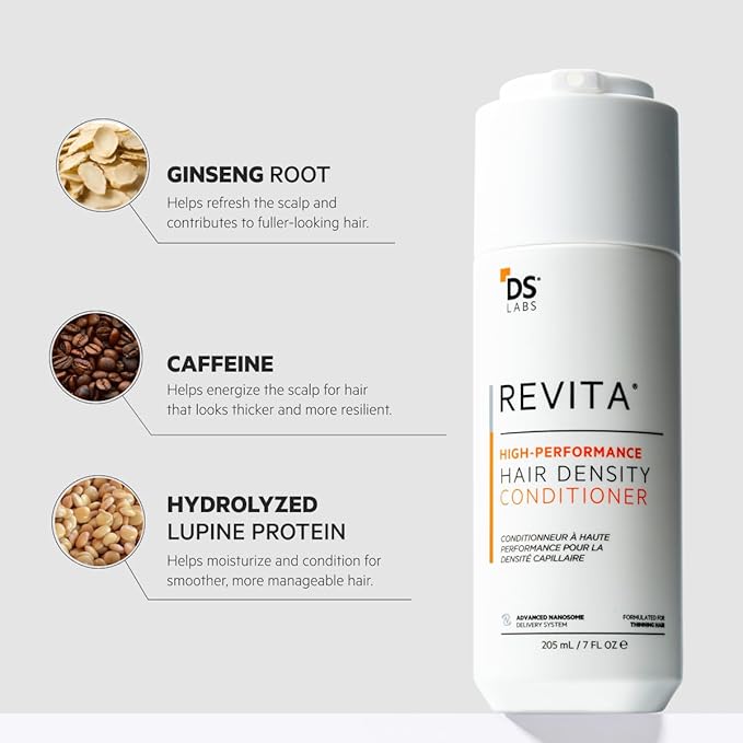 DS Labs Revita Conditioner Refill Pouch, 500 mL – Scalp Refreshing Hydration for Fuller Looking, Weightless Hydration, Caffeine, Turmeric, Sulfate & Silicone Free, Color Safe, For Men & Women