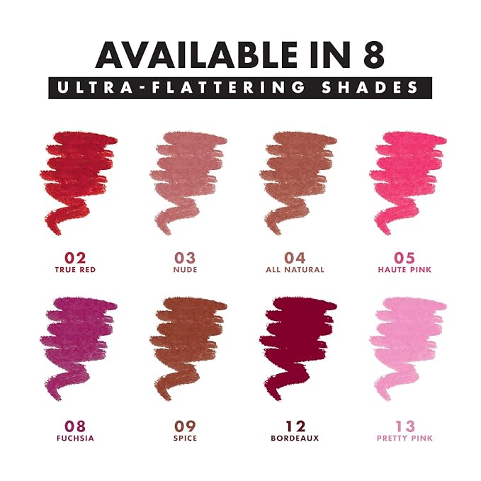 Milani Color Statement Lipliner - Haute Pink (0.04 Ounce) Cruelty-Free Lip Pencil to Define, Shape & Fill Lips