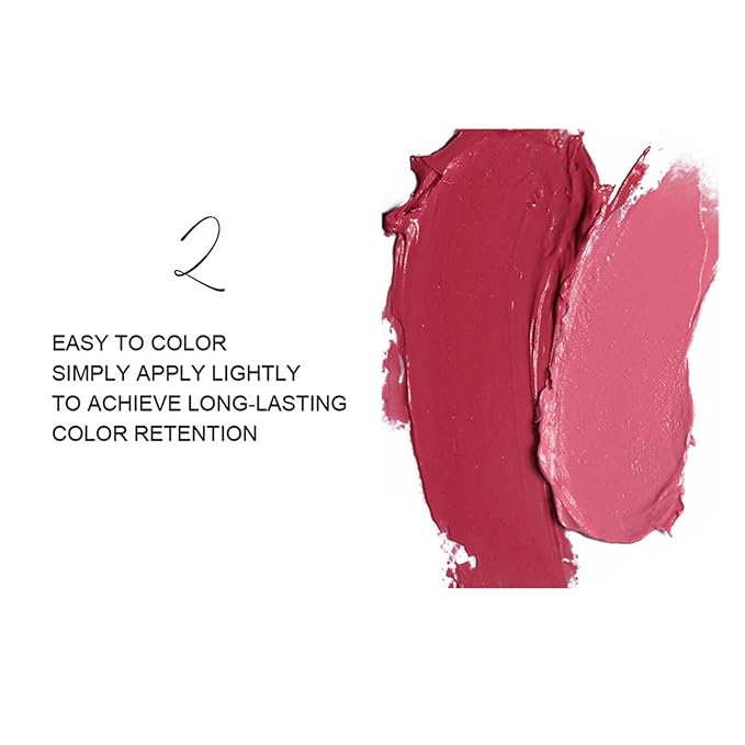 BONNIE CHOICE 6Pcs Matte Lipstick Set, Burgundy Wine Dark Red Brown Pink Purple Matte Lipstick Sets for Women Velvet Lipstick Long Lasting Waterproof 24 Hours Lipstick Makeup Christmas Day Gifts (B)