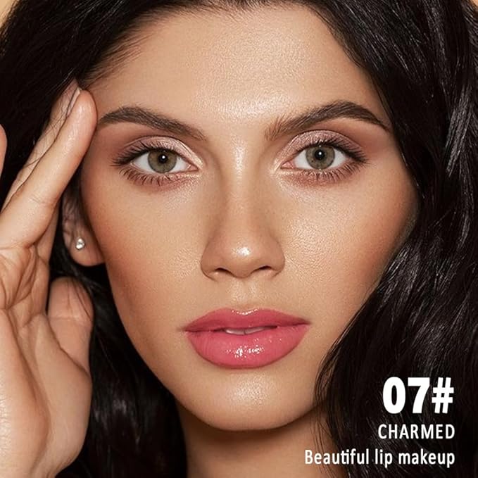 Kaely Longwear Shine Lipstick for Women, Highly Pigmented Liquid Lip Color Makeup, Non-Transfer Lip Gloss Stain Waterproof Smudge Proof 24 Hour, Glossy Finish, Vegan & Cruelty-free, 07 CHARMED