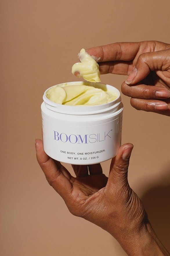 Boomsilk ® Face Moisturizer Cream, Rejuvenating Face Lotion & Facial Moisturizer for Mature Skin with Olive Oil, Beeswax & Honey, Hydrating Body Lotion for Women, Boom Beauty by Cindy Joseph, 8 oz