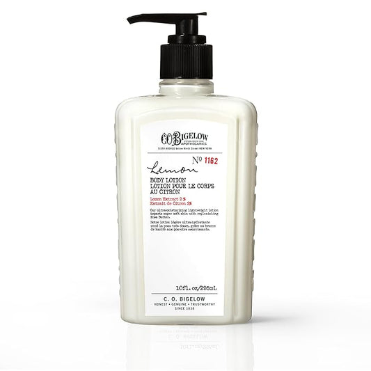 C.O. Bigelow Lemon Body Lotion, Moisturizing Body Lotion for Dry Skin with Shea Butter & Lemon Extract, 10 Fl Oz