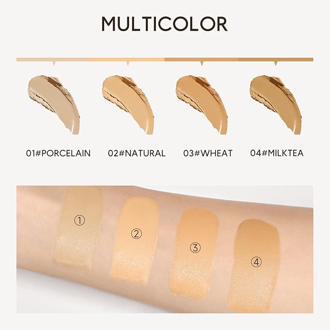 KISSIO Concealer Pencil,Under Eye Concealer,Cover Acne and Freckles,Brightener,Waterproof,Long-lasting,Cream,Makeup Pencil with Sharpener,03 WHEAT