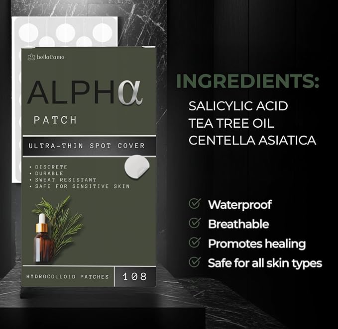 Clear Pimple Patches – 108 Ct Hydrocolloid Acne Patches w/ Salicylic Acid & Tea Tree Oil – Fast-Acting Zit Stickers for Face, Blemish & Spot Treatment – Invisible, Waterproof, Gentle for All Skin