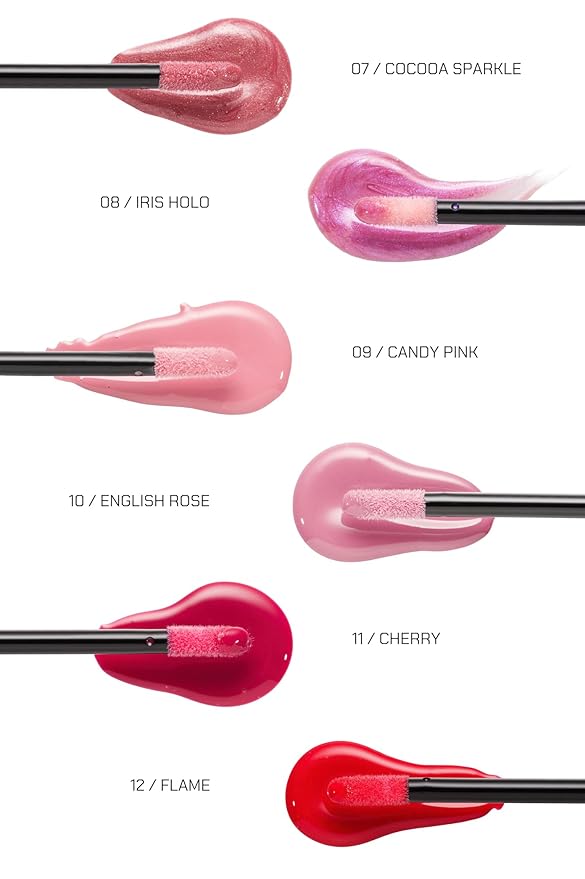 Radiant Professional Lip Glaze (15 Shades) - Ultra-Glossy, Non-Sticky & Long-Lasting Lip Gloss for Women - High Shine Hydration - Vegan & Moisturizing for Soft, Nourished Lips - (12- FLAME)
