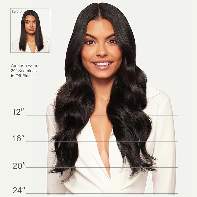 Luxy 100% Remy Human Hair, Classic 160g Clip-In Hair Extensions - 10 Wefts Multi-Dimensional Color for Natural Blending, Adds Volume & Length, Easy Apply & Remove 20" Dimensional Rooted Ash Blonde
