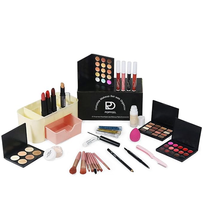 Makeup Kit for Women Full Kit, All in One Makeup Gift Set, Make-up Sets with Eyeshadow Blush Concealer Palette Lipstick Mascara Eyebrow Pencil Makeup Box, Multi-purpose Beauty Cosmetic Set