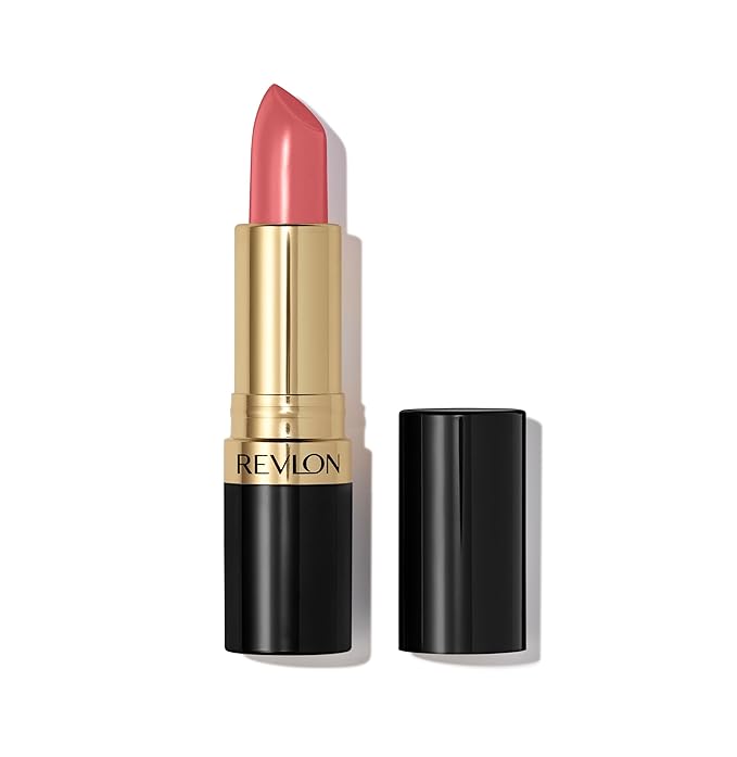 Revlon Super Lustrous Lipstick, Creamy Formula For Soft, Fuller-Looking Lips, Moisturized Feel, 415 Pink In The Afternoon, 0.15 oz