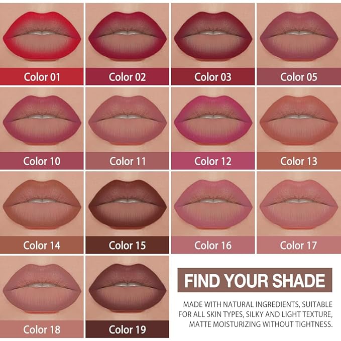 Kaely 3Pcs Gradient Matte Lipstick Lip Liner Pencil Set for Women, 2in1 Flawless Contour Gradual Ombre Effect Lip Pencil Makeup Waterproof, labiales mate 24 horas originales, 05+16+17