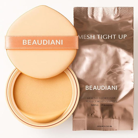Beaudiani Mesh Tight UP Cushion Refill | Cushion Foundation | Buildable Coverage| Natural Finish | Dewy Glow Make up (01-REFILL Bright cool undertone (#21))