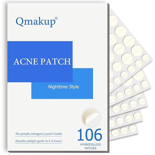 Pimple Patches for Face,Acne Patches for Face,Pimple Patch,Zit Patches,Hydrocolloid Blemish Patches for Covering Zits ,with Salicylic Acid,Tea Tree oil & Calendula oil (106 Counts, Count, 106.0)
