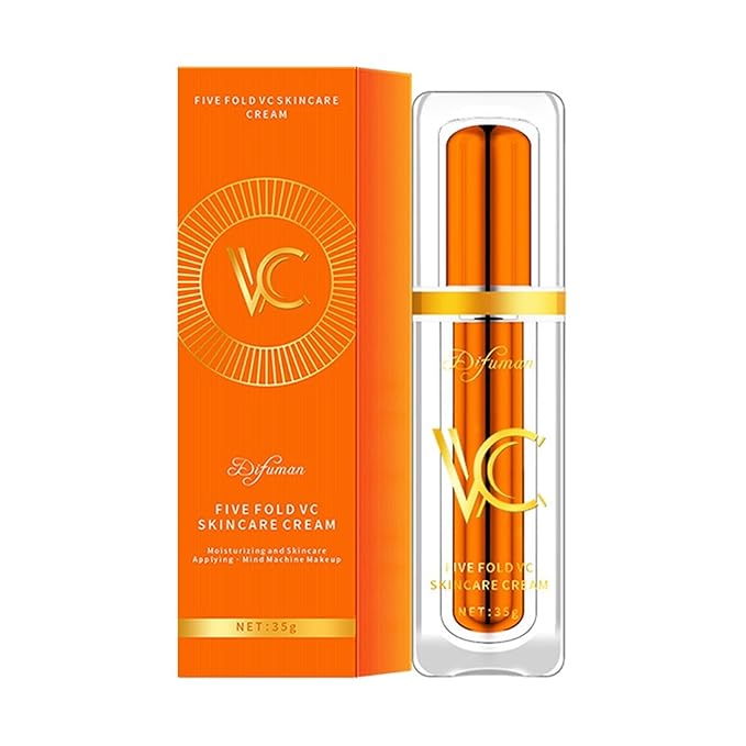 Vitamin C Tone-Up Cream, NEW Lightweight Long Lasting Hydrating Skincare Makeup Cream, Face Daily Moisturizer for All Skin Types (1PC)