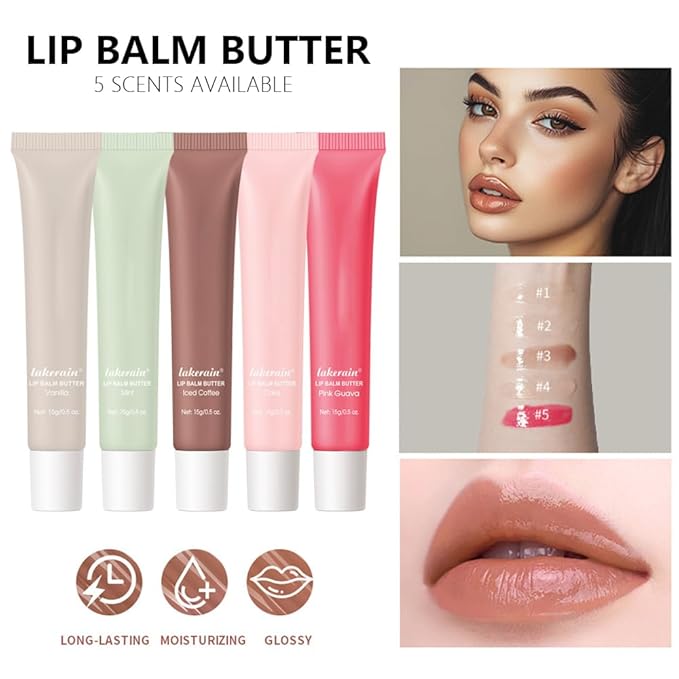 Summer Lip Butter Balm Lip Gloss, Ultra-Hydrating Natural Vegan Lip Balm, Sheer-Tinted Shine & Hydration, Soothes & Softens Dry Lips Skincare, Bálsamo labial hidratante #2 Mint
