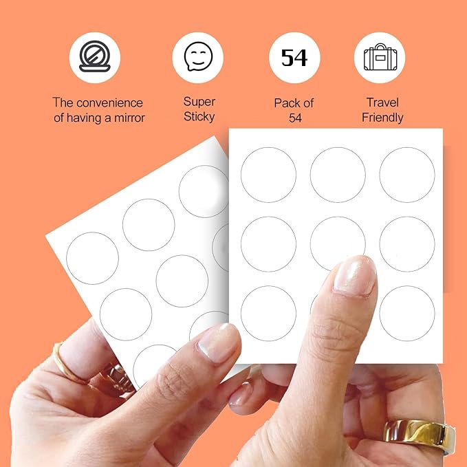 Acne Pimple Patches for Face 54 Count with Mirror Case for Day & Night Use - Hydrocolloid Pimple Pads, Emoji-Themed Blemish Dots, Clear Skin Treatment (Original)