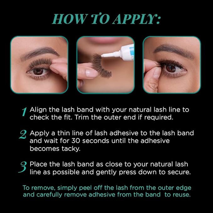 Ardell Strip Lashes Naked Lashes #424 - Soft & Natural Look False Eyelashes for Everyday Wear, 2 Pack