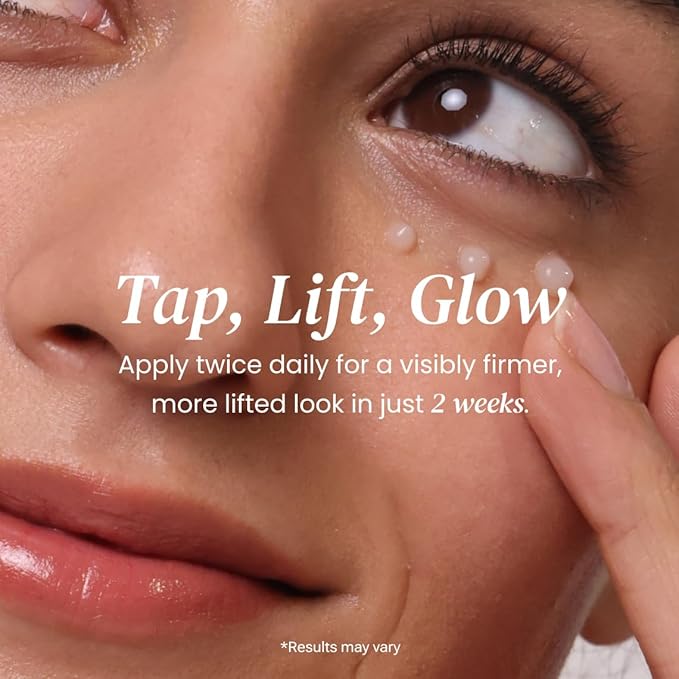 Firming Eye Cream – Lifts and Tightens Sagging Skin – With Arginine/Lysine Peptides and Ceramide – Fast Action -Reduces Fine Lines, Wrinkles and Improves Elasticity – Dermatologist-Tested- 15ml