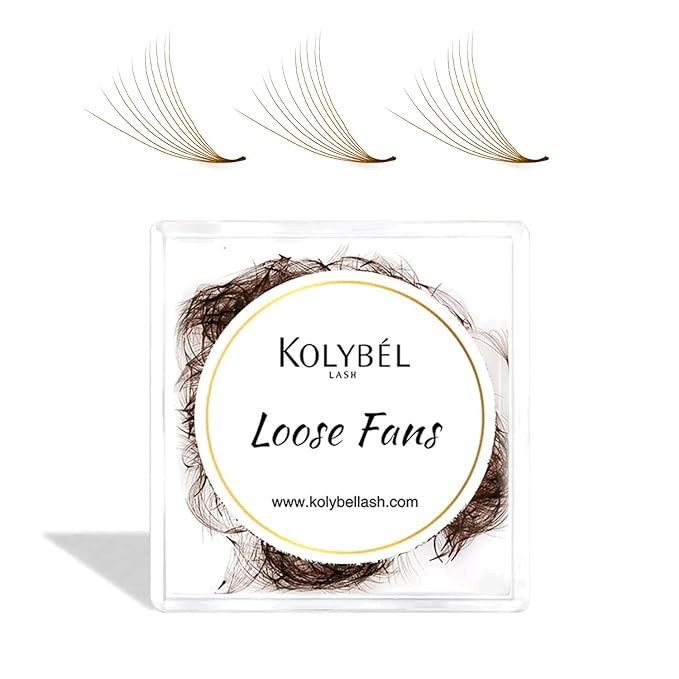 500 Premade Fans Lash Extension 10D 0.07 C Curl Dark Brown Promade Fans 11mm Premade Lash Fans Middle Stem Handmade Loose Fans Soft Pointy Base Volume Pre made Eyelash Fans(10D,0.07-C-11MM)