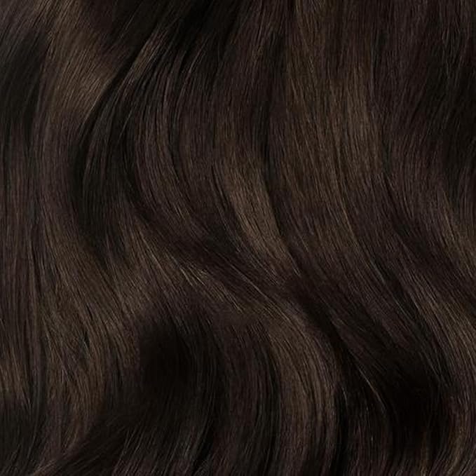 Luxy Hair 24" Dark Brown Classic Clip-In Hair Extensions (240 grams) 100% Remy Human Hair, Natural,Volume, 10-Piece Set, Blends Easily