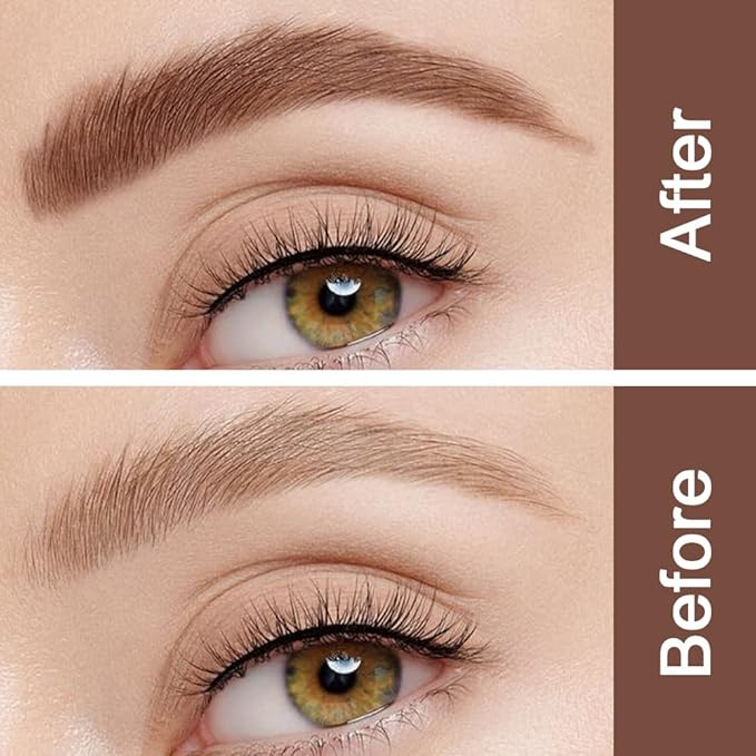 Kaely 2Pcs Eyebrow Gel Waterproof,Longwear Tinted Eye Brow Mascara,Eyebrow Color Makeup kit,maquillaje gel para cejas a prueba de agua,Long Lasting Eyebrows Vegan cosmetics,02 Chocolate