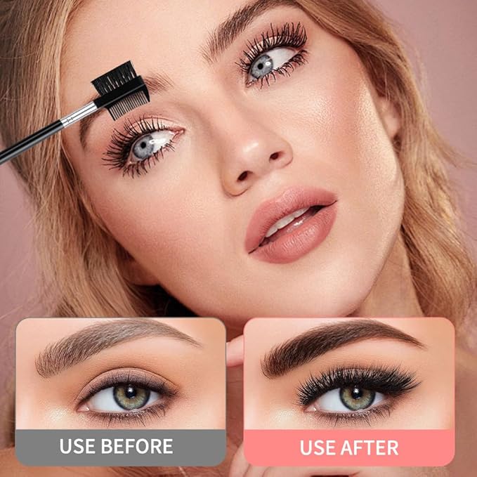 4 PCS Eyebrow Brush and Comb,Makeup Eyelash Comb,Portable Spoolie Brushes for Eyelashes Extension