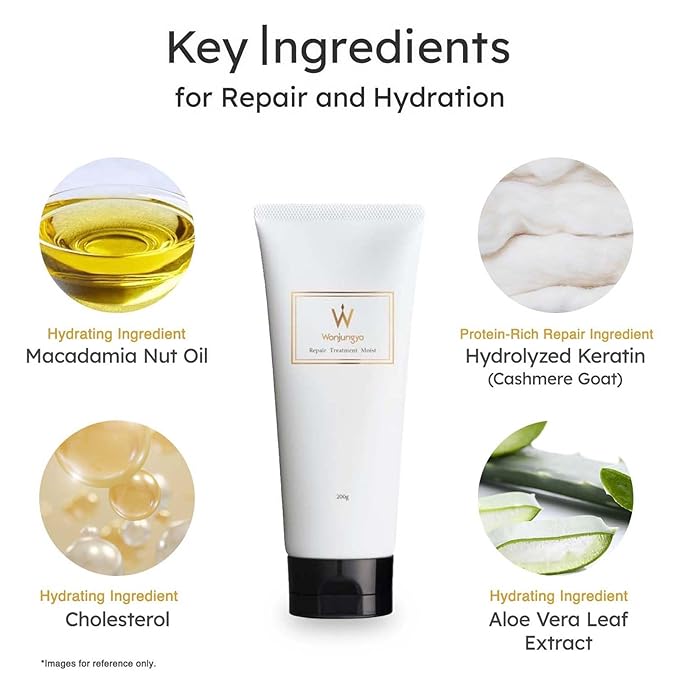 Wonjungyo Moisturizing Repair Treatment for Dry Damaged Hair, deep conditioning, Rinse-Out Hair Treatment, Hair Mask Made In Japan 200g / 7 oz